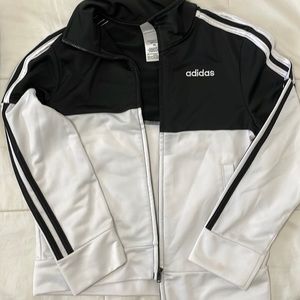 Adidas zipper track jacket - boys